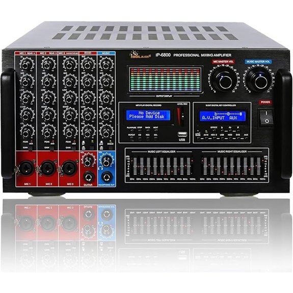 IDOLmain IP-6800 8000W Karaoke Mixing Amplifier