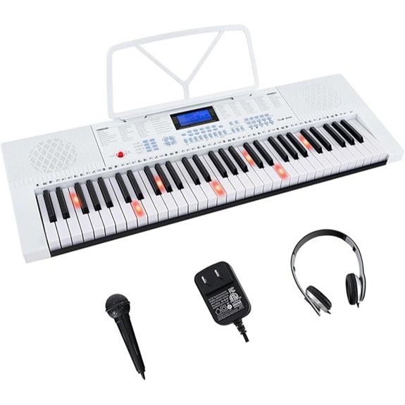 Costzon 61-Key Keyboard Piano with Lighted Keys