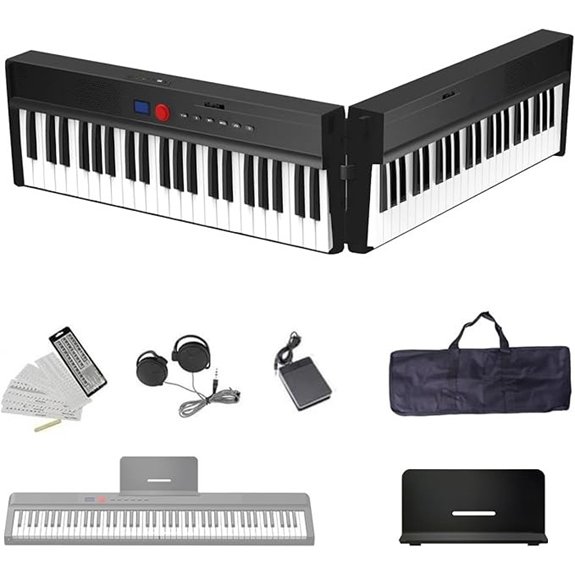 Longeye Foldable 88-Key Portable Piano Keyboard
