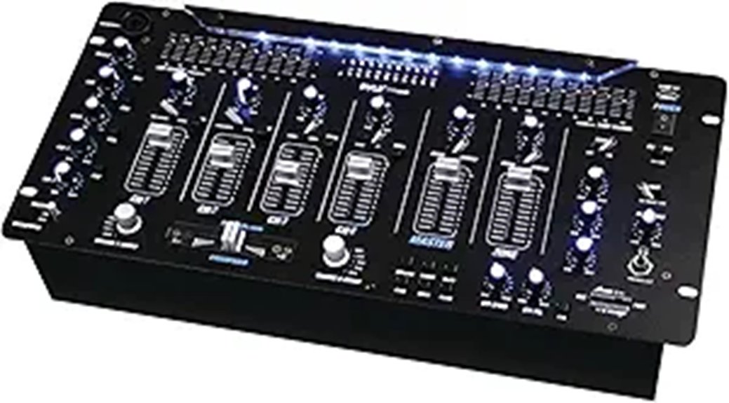 Pyle 6 Channel Bluetooth DJ Mixer (PYD1964B)