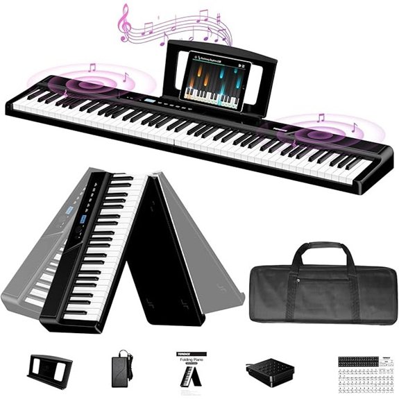 TERENCE 88-Key Digital Piano with Recording 30W Speakers