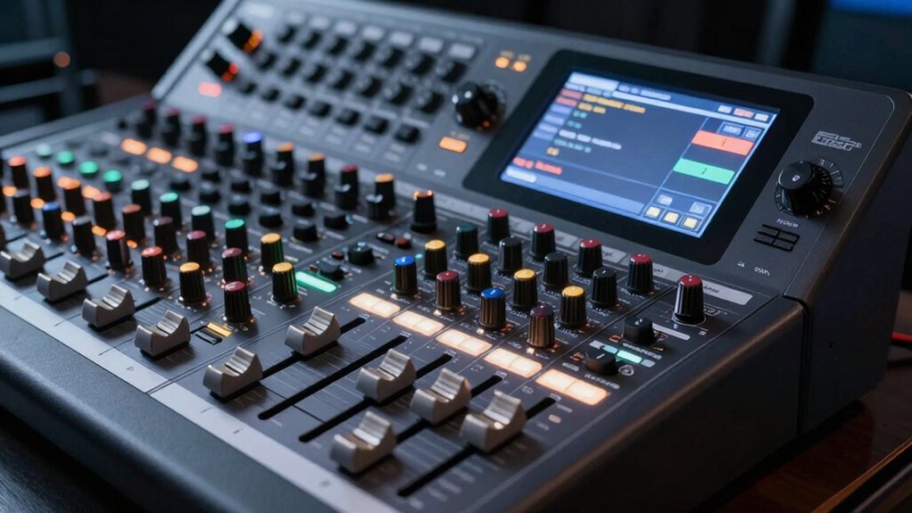 top digital mixing console