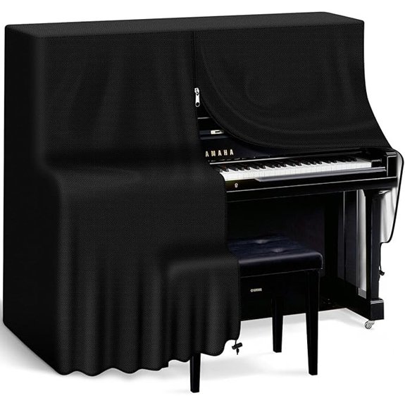 TINDTOP Upright Piano Cover - Waterproof Dustproof Oxford