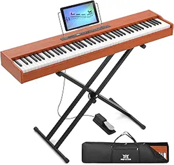 Mustar 88-Weighted Digital Piano with Stand