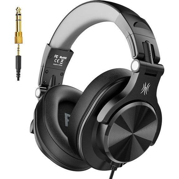 OneOdio A71D Wired Over-Ear Headphones Black